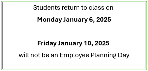 School return dates
